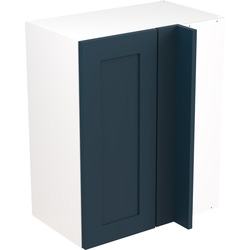 Kitchen Kit Ready Made Shaker Kitchen Cabinet Wall Blind Corner Unit Ultra Matt Indigo Blue 600mm