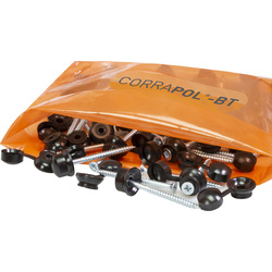 Corrapol Corrapol-BT Screw Cap Fixings Black - 50907 - from Toolstation