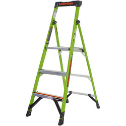 Little Giant / Little Giant Mighty Lite Fibreglass Step Ladder 3 Tread SWH 2.45m