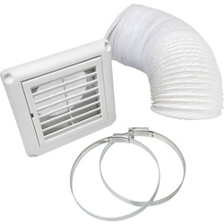 Sensio Aquilo Ventilation Ducting Kit White 100mm