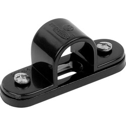 PVC Spacer Bar Saddle 25mm Black - 51270 - from Toolstation
