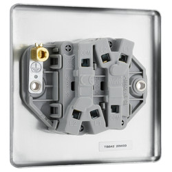 BG Brushed Steel 10A Switch