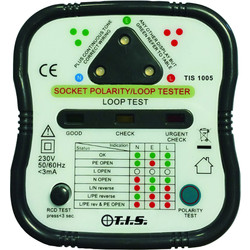 TIS Socket Tester With Loop & RCD Check 
