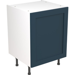 Kitchen Kit / Kitchen Kit Flatpack Shaker Kitchen Cabinet Base Unit Ultra Matt Indigo Blue 600mm
