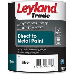 Leyland Trade Direct to Metal Paint 750ml Silver