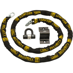 Burg-Wachter Heavy Duty Chain, U-Lock & Anchor 3m