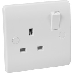 Scolmore Click Click Mode DP Switched Socket 1 Gang - 51982 - from Toolstation