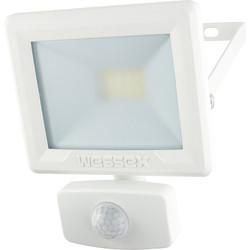 Wessex Electrical Wessex LED PIR Floodlight IP65 10W 800lm White - 52098 - from Toolstation