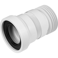 McAlpine Flexible Straight WC Connector 100mm-160mm