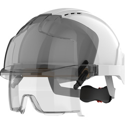 JSP EVO VISTAlens Safety Helmet with Integrated Eyewear One Size