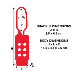 Master Lock Nylon Lockout Hasp