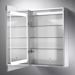 Sensio Belle Single Door LED Mirror Cabinet