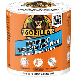Gorilla Glue Gorilla Waterproof Patch & Seal Tape 3m White - 53173 - from Toolstation