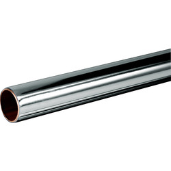 Wednesbury Wednesbury Chrome Plated Copper Pipe 15mm x 2m - 53218 - from Toolstation