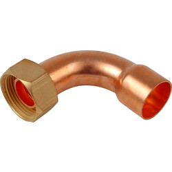 End Feed Bent Tap Connector 15mm x 1/2"