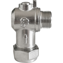 Flat Faced Male Angled Isolating Valve 15mm x 3/8" - 53270 - from Toolstation