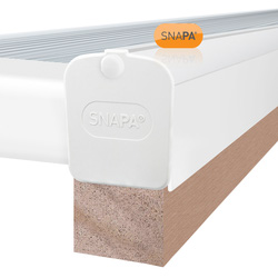 Snapa White PVC Gable Bar for Axiome Sheets