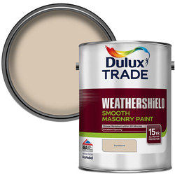 Dulux Trade / Dulux Trade Weathershield Smooth Masonry Paint 5L Sandstone