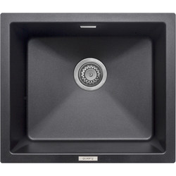 Unbranded Granite Composite Undermount Kitchen Sink Single Bowl Black - 53452 - from Toolstation