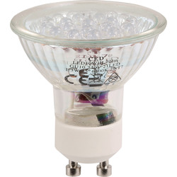 Meridian Lighting / LED Glass GU10 Lamp White 70lm