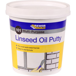 Everbuild Multi Purpose Linseed Oil Putty Natural 1kg - 53560 - from Toolstation