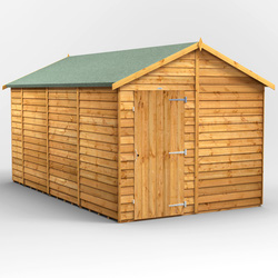 Power Overlap Apex Shed 14' x 8' No Windows