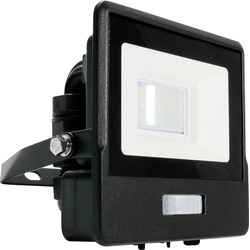 V-TAC / V-TAC IP65 LED PIR Sensor Floodlight with Samsung Chip 10W Black 735lm Warm white
