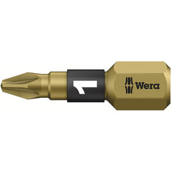 Wera Gold Bi-Torsion Screwdriver Bit PZD 1 x 25mm