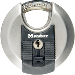 Master Lock / Master Lock EXCELL Stainless Steel Disc Padlock 70 x 10 x 16mm CS KA
