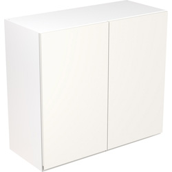 Kitchen Kit Flatpack J-Pull Kitchen Cabinet Wall Unit Ultra Matt White 800mm