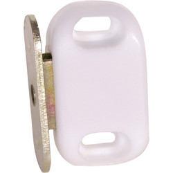 White Magnetic Catch 32mm - 54269 - from Toolstation
