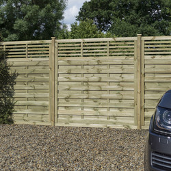 Rowlinson Langham Fence Panel 6' x 6' - 180cm (h) x 180cm (w) x 4cm (d)