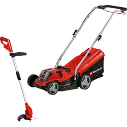 Einhell Power X-Change 18V Cordless Mower and Grass Trimmer Kit 1 x 4.0Ah
