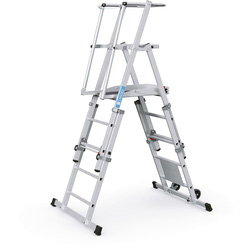 Zarges / Zarges ZAP Telemaster S Mini Telescopic Step Ladder 3-5 Tread 2160 x 1020 x 400mm