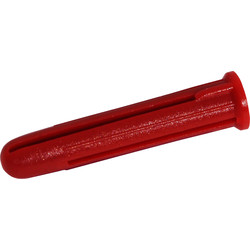 Wall Plug Red 6mm - 55128 - from Toolstation