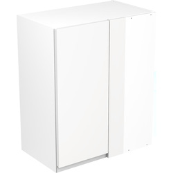 Kitchen Kit Flatpack J-Pull Kitchen Cabinet Wall Blind Corner Unit Super Gloss White 600mm