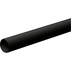 Push Fit Waste Pipe 3m 32mm Black