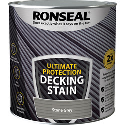 Ronseal Ronseal Ultimate Protection Decking Stain 2.5L Stone Grey - 55366 - from Toolstation