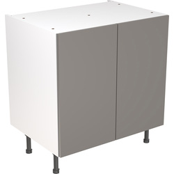 Kitchen Kit / Kitchen Kit Flatpack Slab Kitchen Cabinet Base Unit Super Gloss Dust Grey 800mm