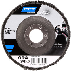 Norton Rapid Strip Rust Abrasive Disc 115mm