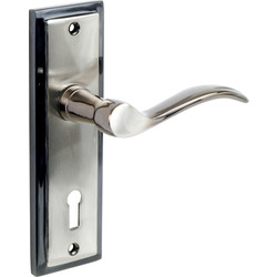 Talladega Door Handles Lock Gun Metal