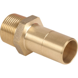Hep2O Hep2O Male Adaptor Brass Spigot 22mm x 3/4" - 55926 - from Toolstation