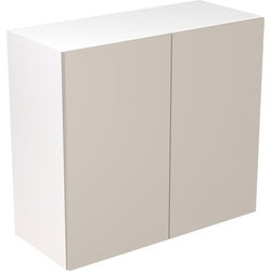Kitchen Kit Flatpack Value Slab Kitchen Cabinet Wall Unit Matt Light Grey 800mm