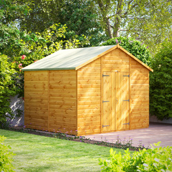 Power Apex Shed 8' x 10' No Windows - Double Doors