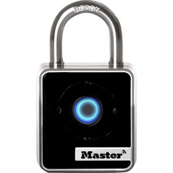 Master Lock Bluetooth Smart Zinc Body Padlock 47 x 7 x 22mm Indoor Use - 56216 - from Toolstation