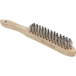 SIP SIP Wire Brush Stainless Steel 4 Row - 56394 - from Toolstation