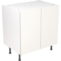 Kitchen Kit Ready Made Slab Kitchen Cabinet Base Unit Ultra Matt White 800mm