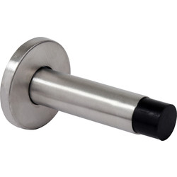 Eclipse Satin Stainless Steel Projection Door Stop 75mm - 56448 - from Toolstation