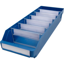 Blue Shelf Bin 500 x 180 x 95mm