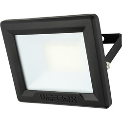 Wessex Electrical Wessex LED Floodlight IP65 20W 1600lm Black - 56795 - from Toolstation
